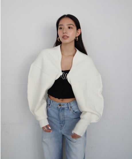 Cloud arm bolero【white】