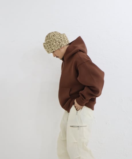 Handmade volume beanie【Caffe latte】