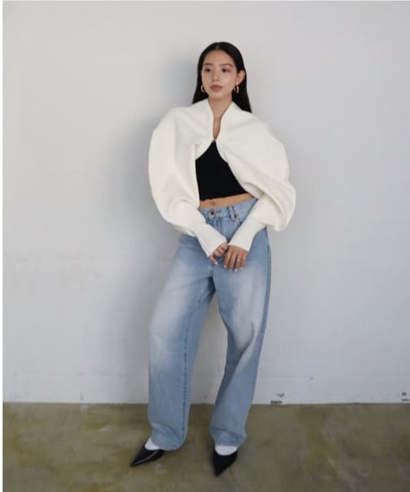 Cloud arm bolero【white】