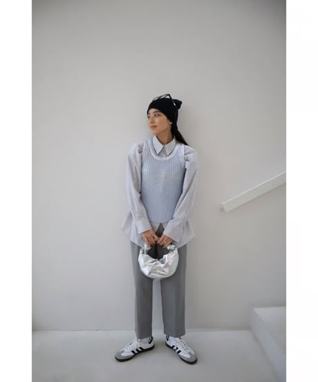 Spice 2way Knit Vest【blueberry】