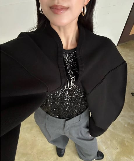 Cloud arm bolero【black】