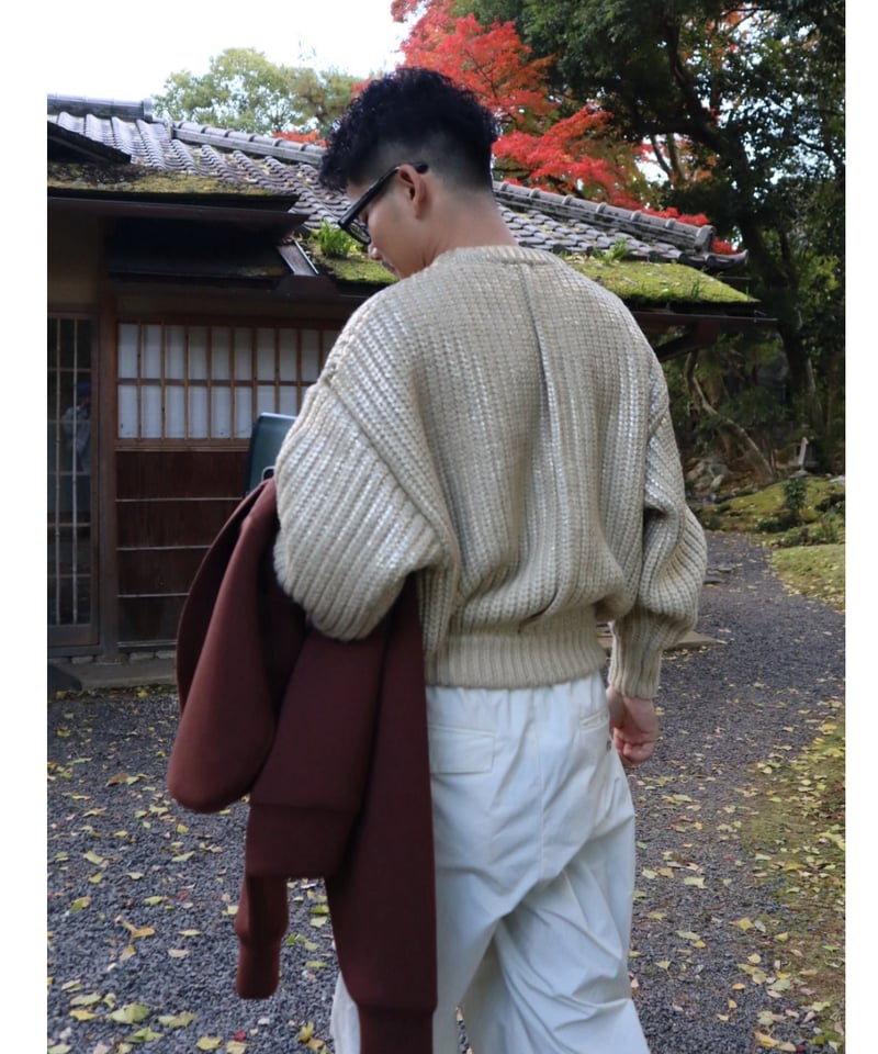 Spice wool volume Knit【Ginger】 | rizotto