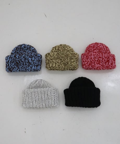 Handmade volume beanie【Choco-mint】