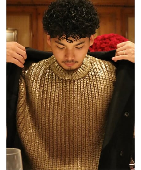 Spice wool volume Knit【Cacao】