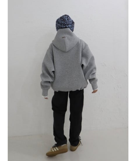 Marshmallow zip hoodie【gray】