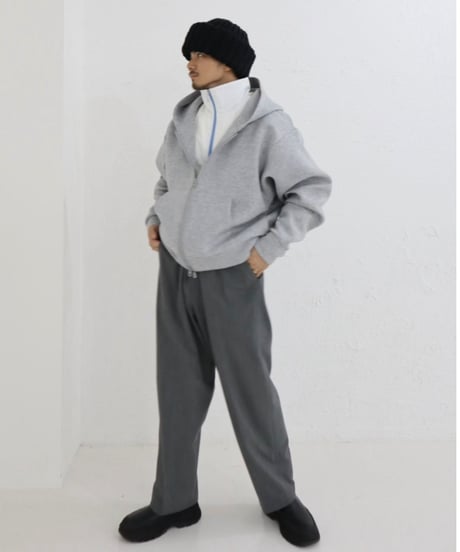Marshmallow zip hoodie【gray】