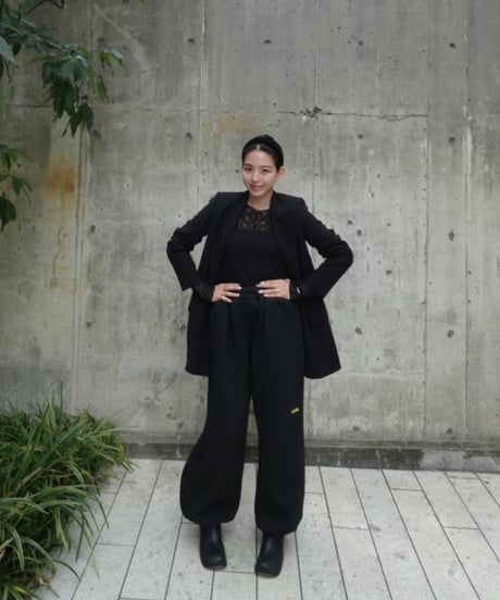 Marshmallow long pants【black】