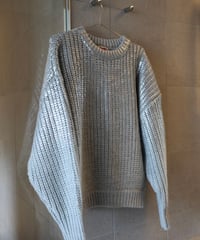 Spice wool volume Knit【Ramune】