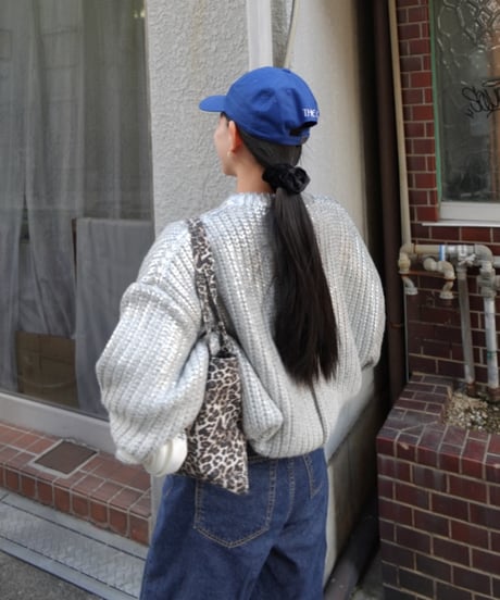 Spice wool volume Knit【Ramune】