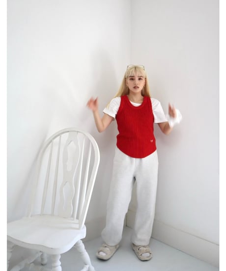 Spice 2way Knit Vest 2025【Tomato】