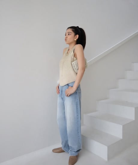 Spice 2way Knit Vest 【Ginger】