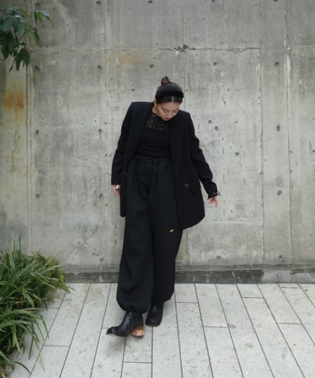 Marshmallow long pants【black】
