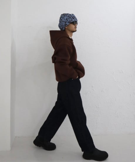 Marshmallow zip hoodie【brown】