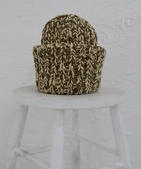 Handmade volume beanie【Caffe latte】