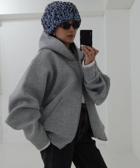 Handmade volume beanie【Choco-mint】
