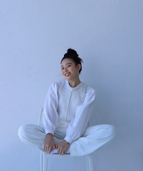 Spice 2way Knit Vest【Sea salt】