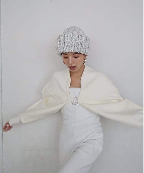 Cloud arm bolero【white】