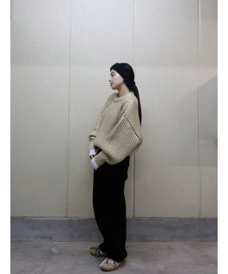 Spice wool volume Knit【Ginger】