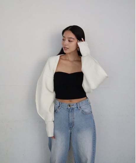 Cloud arm bolero【white】
