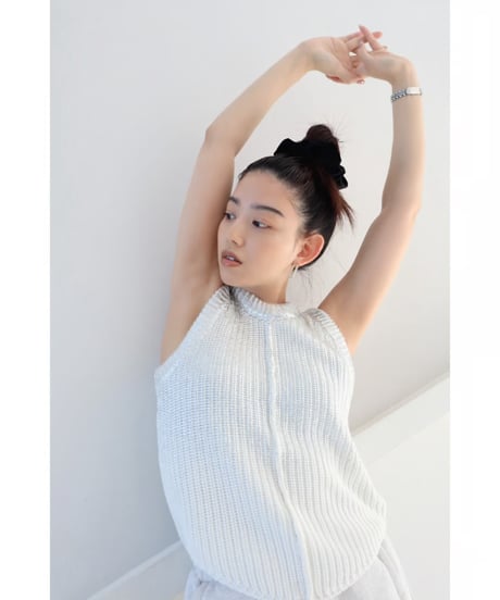 Spice 2way Knit Vest【Sea salt】