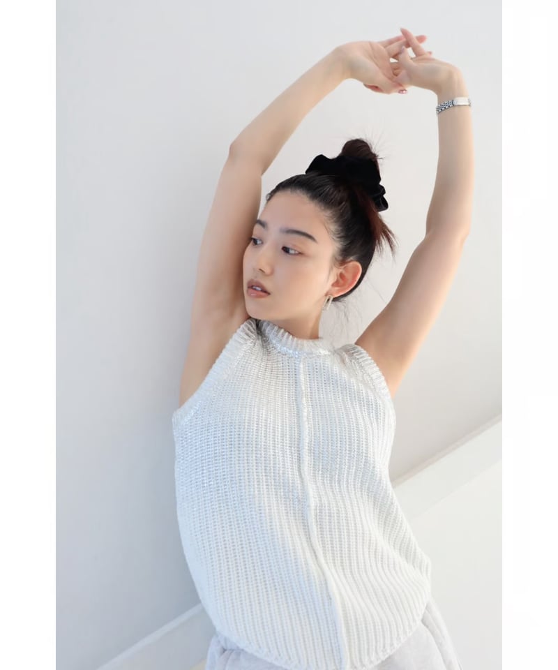 トップス rizotto Spice 2way Knit Vest Sea salt Spice 2way Knit Vest【Sea salt】 | rizotto