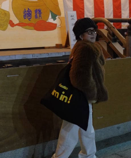 PHRASE BIG TOTE【BLACK】