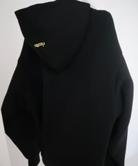 Marshmallow zip hoodie【black】
