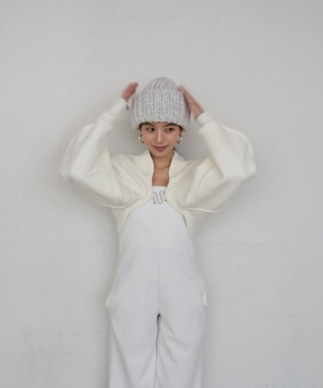 Handmade volume beanie【Goma-milk】