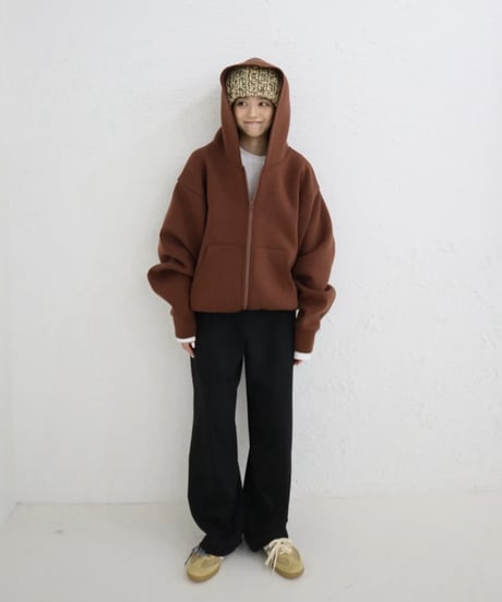 Handmade volume beanie【Caffe latte】