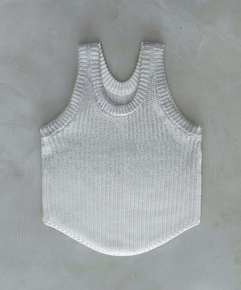 トップス rizotto Spice 2way Knit Vest Sea salt Spice 2way