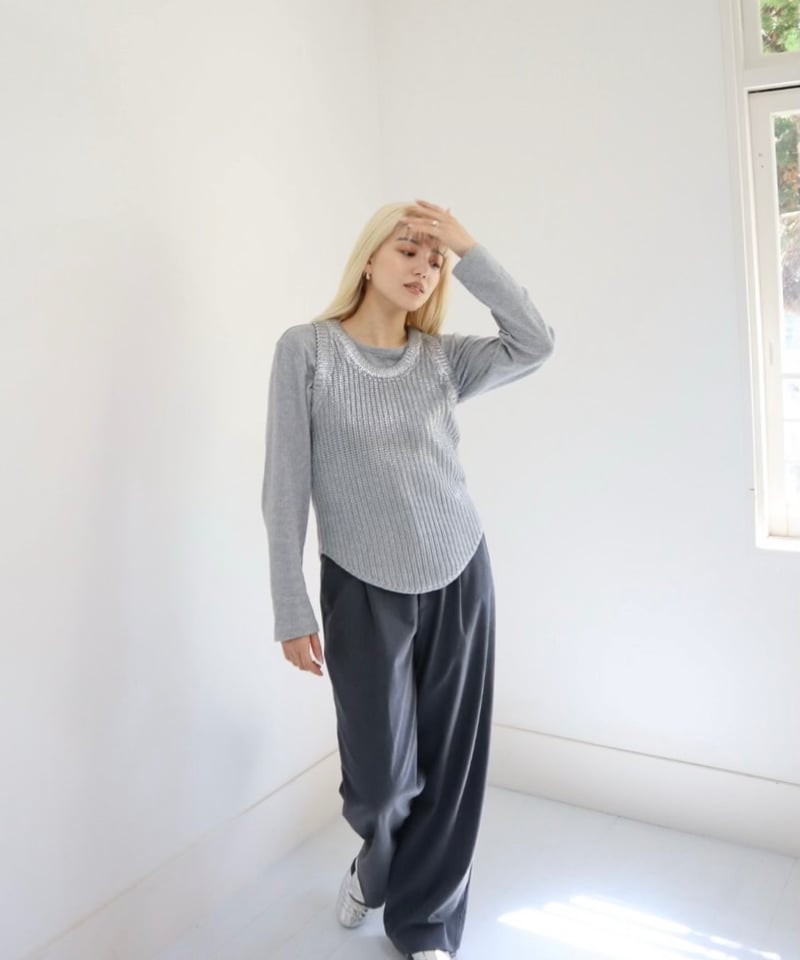 Spice 2way Knit Vest 2025【SESAME】 | rizotto