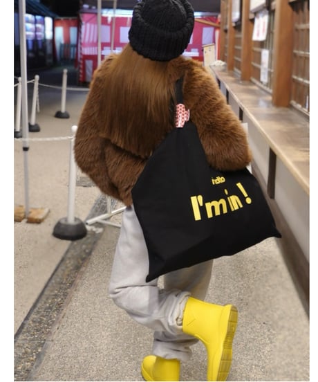 PHRASE BIG TOTE【BLACK】