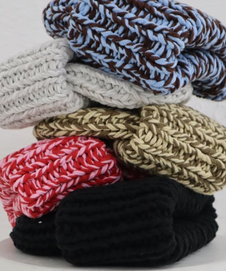 Handmade volume beanie【Caffe latte】