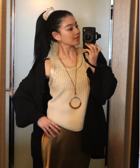 Spice 2way Knit Vest 2025【Ginger】