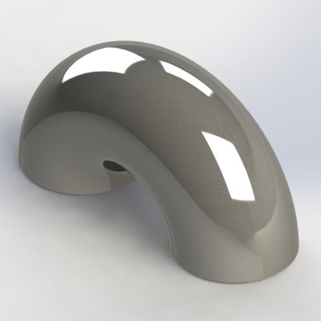 【突合せ溶接式管継手 Sch40】CADデータ / 3D / STEP