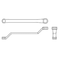【めがねレンチ 45° 長形】CADデータ / 2D / DXF
