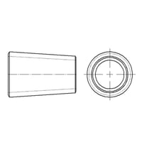 【同心レジューサー 2形 (Sch40)】CADデータ / 2D / DXF