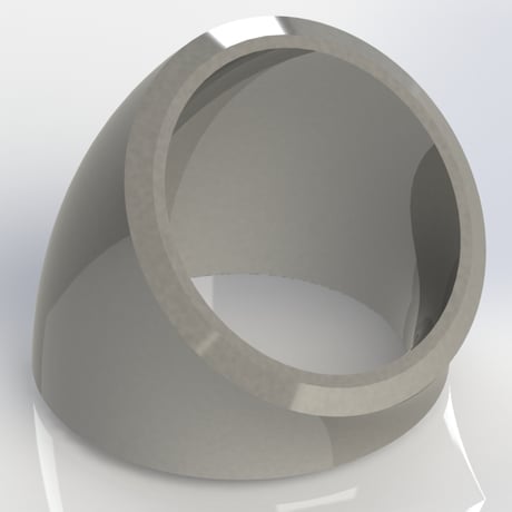 【突合せ溶接式管継手 Sch80】CADデータ / 3D / X_T