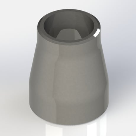 【突合せ溶接式管継手 Sch40】CADデータ / 3D / STEP