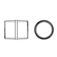 【バレルニップル（短ニップル）】CADデータ / 2D / DXF