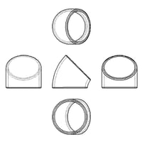 【45° ショートエルボ (SGP)】CADデータ / 2D / DXF