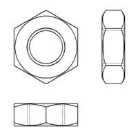 【六角ナット 細目 3種（簡略図示）】CADデータ / 2D / DXF