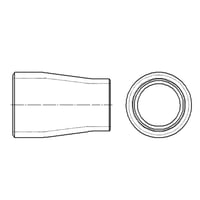 【同心レジューサー 1形 (Sch20S)】CADデータ / 2D / DXF