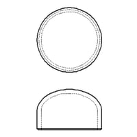 【キャップ (SGP)】CADデータ / 2D / DXF