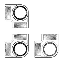 【横口エルボ】CADデータ / 2D / DXF