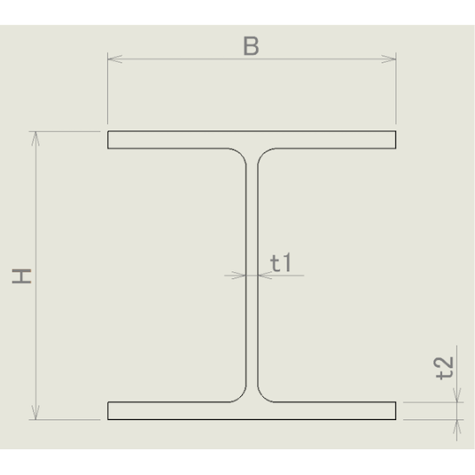 H 形鋼】CADデータ / 2D / DXF | グラント