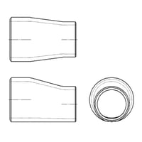 【偏心レジューサー 1形 (Sch20S)】CADデータ / 2D / DXF