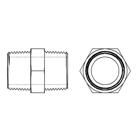 【ねじ込み式管継手】CADデータ / 2D / DXF