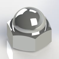【六角袋ナット 並目 3形2種（簡略図示）】CADデータ / 3D / STEP
