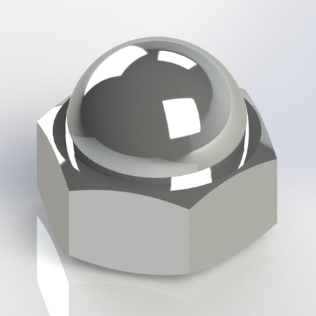 【六角袋ナット 並目 3形2種（簡略図示）】CADデータ / 3D / X_T
